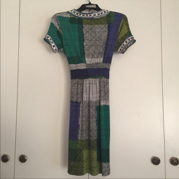 BCBGMaxAzria printed jersey tie-front dress XS - Picture 4 of 8